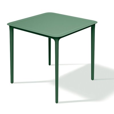 Jídelní čtvercový stůl RIMO 775x775x745 - barva: tmavě zelená