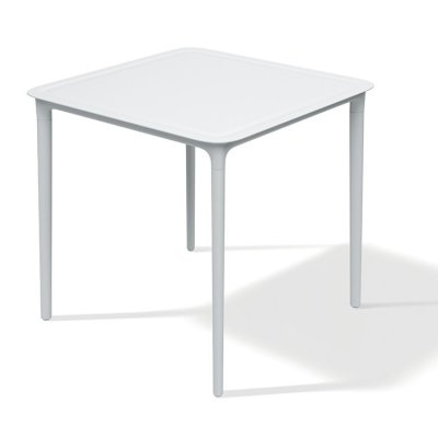 Jídelní čtvercový stůl RIMO 775x775x745 - barva: bílá