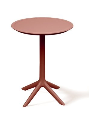 Výsoký kulatý stůl RIMO 570x570x745 - barva: pálená cihla