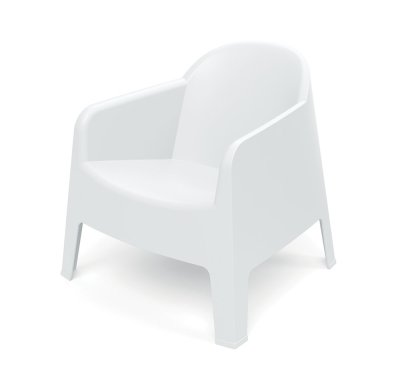 Křeslo MILANE 745x730x735 - barva: bílá