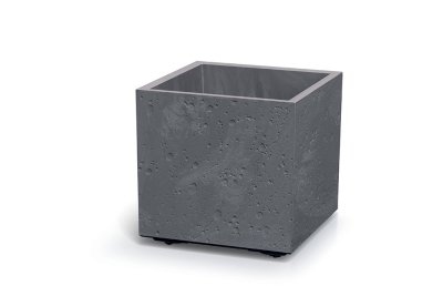 Květináč SIERRA SQUARE BETON EFFECT 38,5 cm - barva: marengo