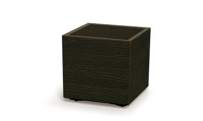 Květináč MADERA SQUARE ECO WOOD 38,5 cm - barva: kávová ECO
