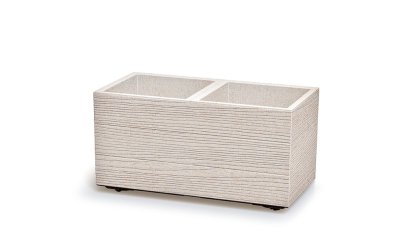 Květináč MADERA CASE ECO WOOD 57,7 cm - barva: bílá ECO