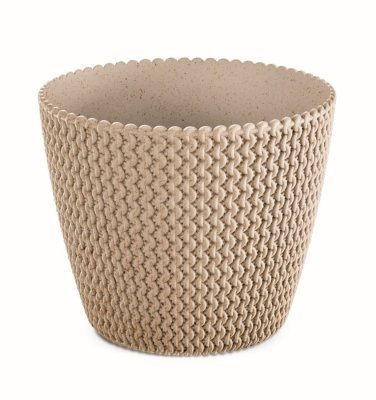 Květináč SPLOFY ECO WOOD 15,7 cm - barva: naturo ECO