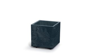 Květináč SIERRA SQUARE BETON EFFECT 28,8 cm - barva: antracit