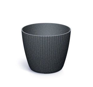 Květináč LAMIA ECO WOOD 17,8 cm - barva: antracit ECO