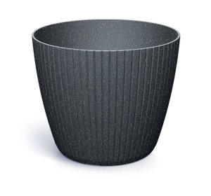 Květináč LAMIA ECO WOOD 19,8 cm - barva: antracit ECO