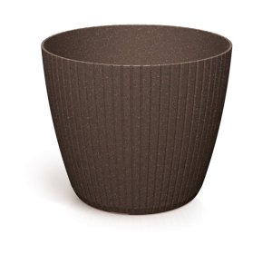 Květináč LAMIA ECO WOOD 19,8 cm - barva: káva ECO