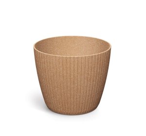 Květináč LAMIA ECO WOOD 11,9 cm - barva: naturo ECO