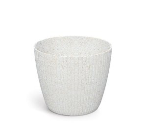 Květináč LAMIA ECO WOOD 13,8 cm - barva: bílá ECO