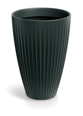 Květináč LATIA ROUND HIGH 40 cm - barva: antracit