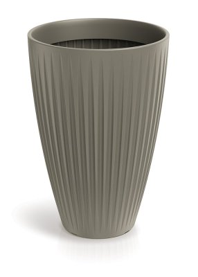 Květináč LATIA ROUND HIGH 40 cm - barva: mocca