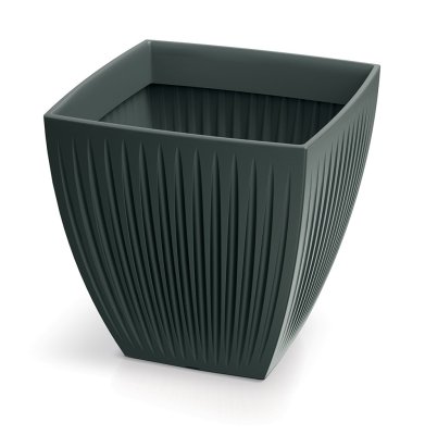 Květináč LATIA SQUARE MIDL 40 cm - barva: antracit