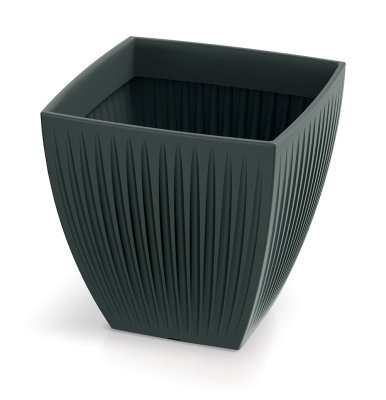 Květináč LATIA SQUARE MIDL 30 cm - barva: antracit