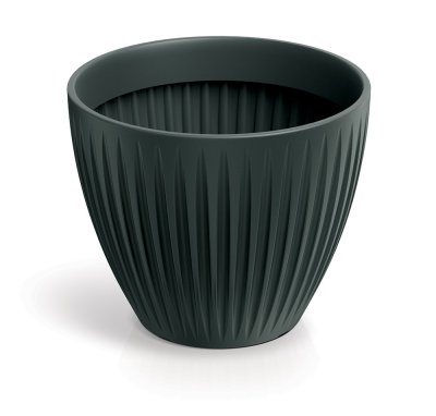Květináč LATIA ROUND 40 cm - barva: antracit