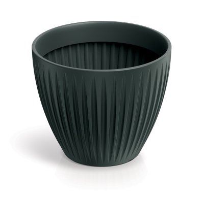 Květináč LATIA ROUND 30 cm - barva: antracit