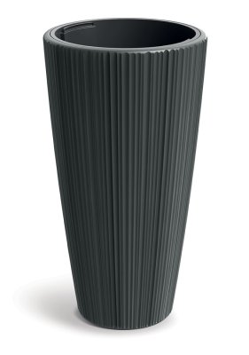 Květináč ORO 39 cm - barva: tmavě šedá