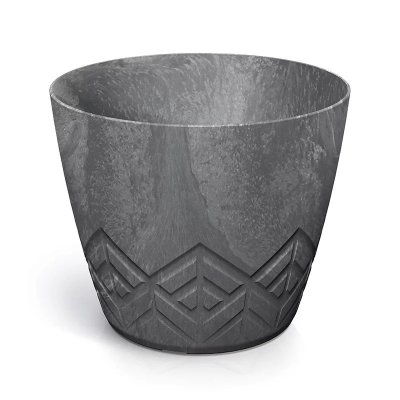 Květináč ARECO BETON EFFECT 17,8 cm - barva: marengo
