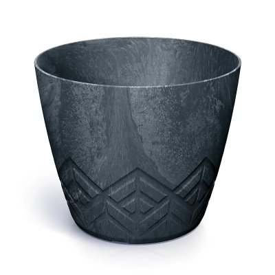 Květináč ARECO BETON EFFECT 19,8 cm - barva: antracit