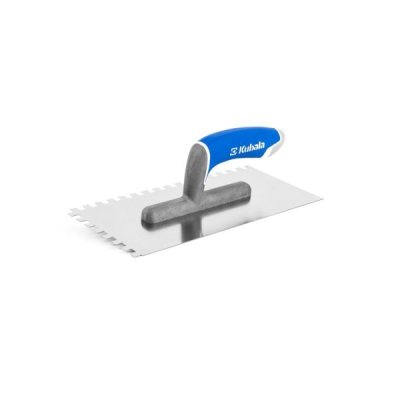 Hladítko nerezové 130x270mm zub 4x4, dvousl. plochá rukojeť G-24 0261