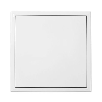 HACO Dvířka revizní kovová bílá s tlačným zámkem | 300x300 mm