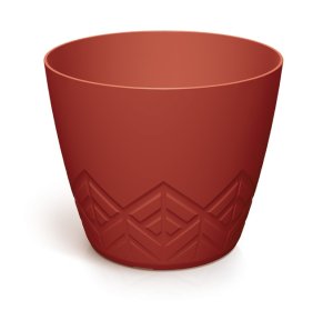 Květináč ARECO 23,8 cm - barva: retro červená