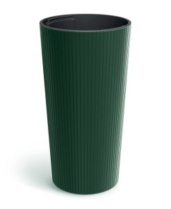 Květináč LAMIA SLIM 20 cm - barva: tmavě zelená