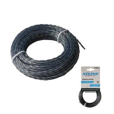 XTLINE Vyžínací struna dvousložková DUO - hranatá, kroucená | 3 mm / 15 m