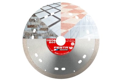 Kotouč diamantový FESTA INDUSTRY řezný plný 200x1.4x25.4mm