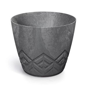 Květináč ARECO BETON EFFECT 13,8 cm - barva: marengo