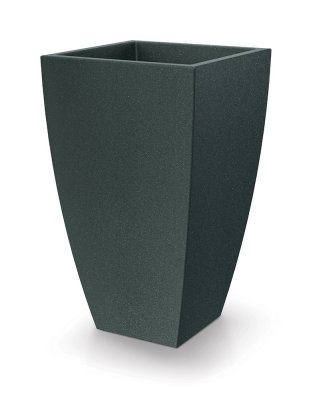 Květináč MOODA SQUARE 40 cm - barva: černý granit