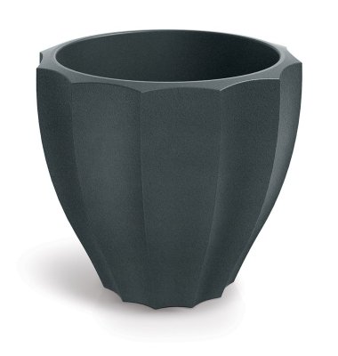 Květináč RONA ROUNDE 40 cm - barva: grafit