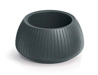 Květináč CORO BOWL 40 cm - barva: grafit