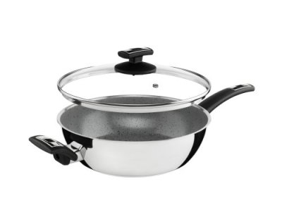 KOLIMAX CERAMMAX PRO COMFORT Pánev CERAMMAX PRO COMFORT, s poklicí, průměr 26 cm, šedý GRANIT