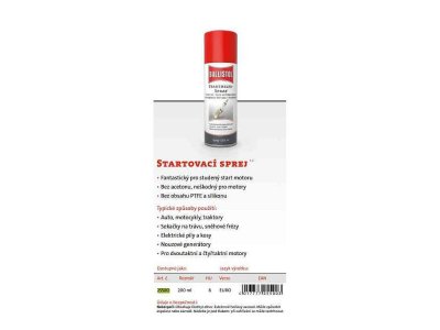 Startovací sprej 200ml, BALLISTOL 25500
