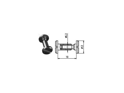 Spojovací kování 19 mm Zn č.8608053A