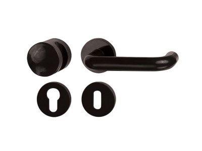 Koridor dveřní s koulí HOLAR - černéH07