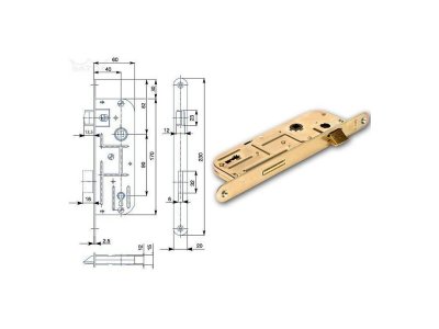Zámek dozický 02-03 BZn P-L 90/60