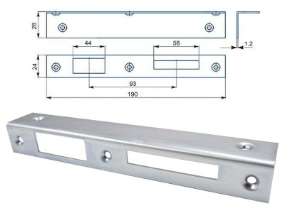 Protiplech BZn 1/1 ''L'' úhlový