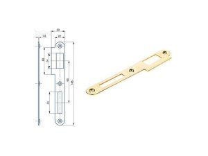 Protiplech K 180 BZn ''L'' 2/2 rovný oblý