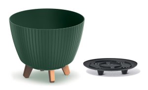 Květináč LAMIA 28,8 cm - barva: tmavě zelená