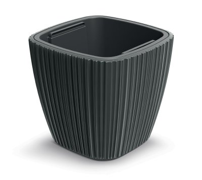 Květináč ORO 39 cm - barva: tmavě šedá