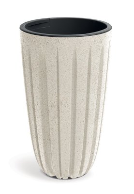 Květináč WARIO ECO WOOD 29 cm - barva: bílá ECO