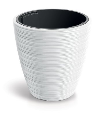 Květináč VENA ROUND 34,9 cm - barva: bílá