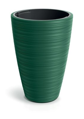 Květináč VENA ROUND 39 cm - barva: tmavě zelená