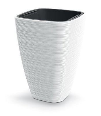 Květináč VENA SQUARE 38,8 cm - barva: bílá