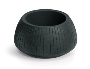 Květináč CORO BOWL 40 cm - barva: tmavě šedá