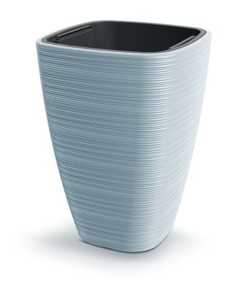 Květináč VENA SQUARE 28,9 cm - barva: světle šedá