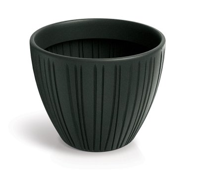 Květináč FERO ROUND 30 cm - barva: tmavě šedá