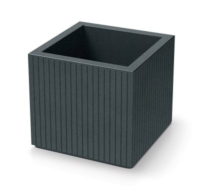 Květináč CORO SQUARE 48 cm - barva: grafit